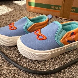 Kids Slip-On Shoes - Blue and Orange